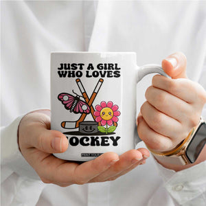 Just A Girl Who Loves Ice Hockey Coffee Mug Sports Lover Gift TS12 Print Your Wear