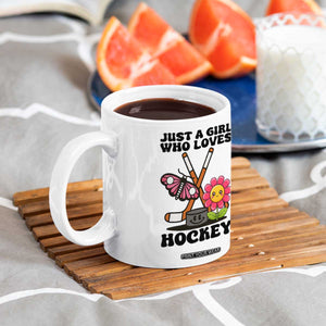 Just A Girl Who Loves Ice Hockey Coffee Mug Sports Lover Gift TS12 Print Your Wear