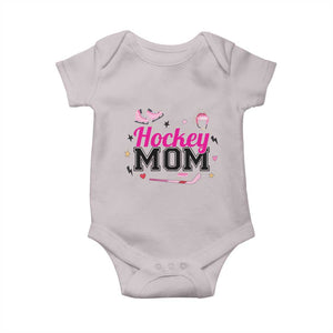 Proud Hockey Mom Baby Onesie Ice Hockey Supporter Gift TS12 Ice Gray Print Your Wear