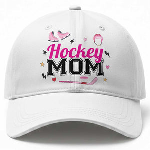 Proud Hockey Mom Baseball Cap Ice Hockey Supporter Gift TS12 Print Your Wear