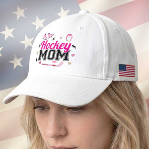 Proud Hockey Mom Baseball Cap Ice Hockey Supporter Gift TS12 Print Your Wear