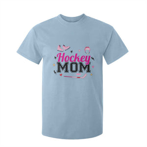 Proud Hockey Mom T Shirt For Kid Ice Hockey Supporter Gift TS12 Light Blue Print Your Wear