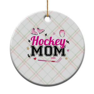 Proud Hockey Mom Ceramic Ornament Ice Hockey Supporter Gift TS12 1pc Christmas Plaid Print Your Wear