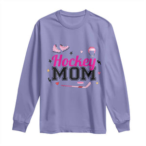 Proud Hockey Mom Long Sleeve Shirt Ice Hockey Supporter Gift TS12 Violet Print Your Wear