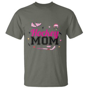 Proud Hockey Mom T Shirt Ice Hockey Supporter Gift TS12 Military Green Print Your Wear