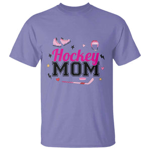 Proud Hockey Mom T Shirt Ice Hockey Supporter Gift TS12 Violet Print Your Wear