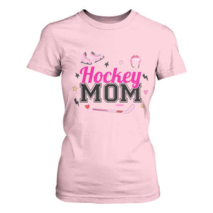 Proud Hockey Mom T Shirt For Women Ice Hockey Supporter Gift TS12 Light Pink Print Your Wear