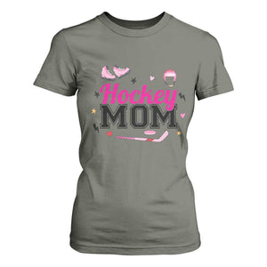 Proud Hockey Mom T Shirt For Women Ice Hockey Supporter Gift TS12 Military Green Print Your Wear