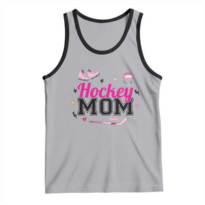 Proud Hockey Mom Tank Top Ice Hockey Supporter Gift TS12 Athletic Heather Black Print Your Wear