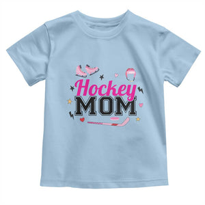 Proud Hockey Mom Toddler T Shirt Ice Hockey Supporter Gift TS12 Light Blue Print Your Wear