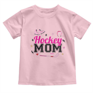 Proud Hockey Mom Toddler T Shirt Ice Hockey Supporter Gift TS12 Light Pink Print Your Wear