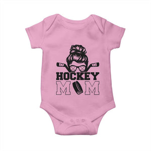 Funny Hockey Mom Quote Baby Onesie Gift For Hockey Lovers TS12 Light Pink Print Your Wear