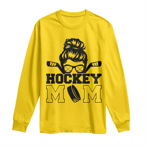 Funny Hockey Mom Quote Long Sleeve Shirt Gift For Hockey Lovers TS12 Daisy Print Your Wear