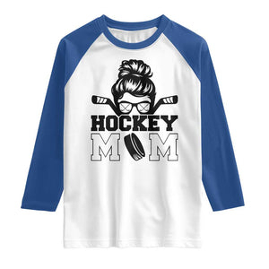 Funny Hockey Mom Quote Raglan Shirt Gift For Hockey Lovers TS12 White Royal Print Your Wear