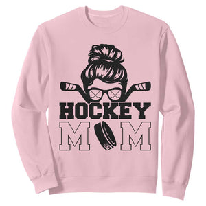 Funny Hockey Mom Quote Sweatshirt Gift For Hockey Lovers TS12 Light Pink Print Your Wear