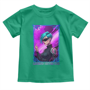 Cyberpunk Girl Legend Never Die Toddler T Shirt Gaming Aesthetic Gift TS12 Irish Green Print Your Wear