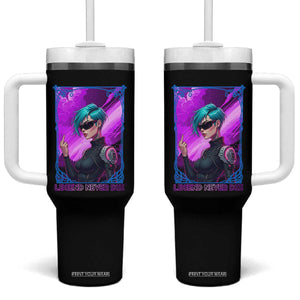 Cyberpunk Girl Legend Never Die Tumbler With Handle Gaming Aesthetic Gift TS12 One Size: 40 oz Black Print Your Wear