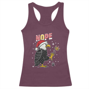 Funny Eagle No Kings In America Christmas 2025 Racerback Tank Top TS12 Maroon Print Your Wear
