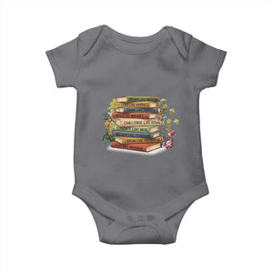 Black History Leaders Book Baby Onesie African American Teachers TS12 Charcoal Print Your Wear