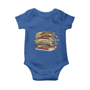 Black History Leaders Book Baby Onesie African American Teachers TS12 Royal Blue Print Your Wear