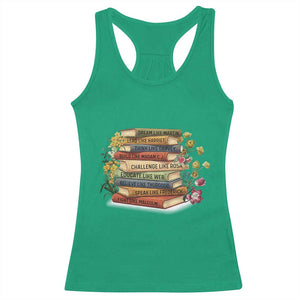 Black History Leaders Book Racerback Tank Top African American Teachers TS12 Irish Green Print Your Wear