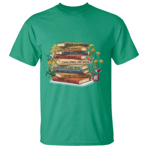 Black History Leaders Book T Shirt African American Teachers TS12 Irish Green Print Your Wear