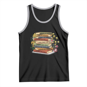 Black History Leaders Book Tank Top African American Teachers TS12 Black Athletic Heather Print Your Wear