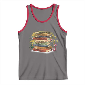 Black History Leaders Book Tank Top African American Teachers TS12 Deep Heather Red Print Your Wear