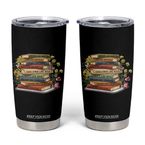 Black History Leaders Book Tumbler Cup African American Teachers TS12 Black Print Your Wear