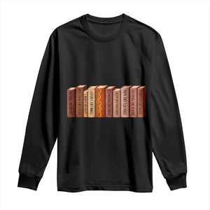 African American Teachers Gift Long Sleeve Shirt Black History Leaders Book TS12 Black Print Your Wear