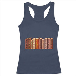 African American Teachers Gift Racerback Tank Top Black History Leaders Book TS12 Navy Print Your Wear