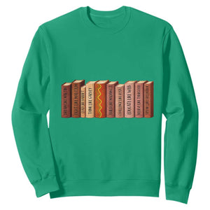 African American Teachers Gift Sweatshirt Black History Leaders Book TS12 Irish Green Print Your Wear