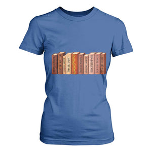 African American Teachers Gift T Shirt For Women Black History Leaders Book TS12 Royal Blue Print Your Wear