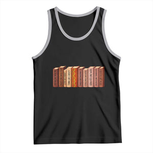 African American Teachers Gift Tank Top Black History Leaders Book TS12 Black Athletic Heather Print Your Wear