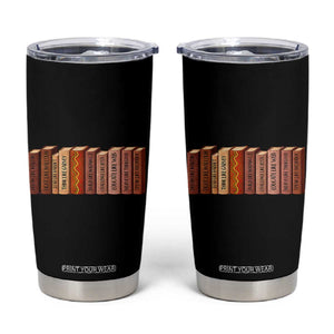 African American Teachers Gift Tumbler Cup Black History Leaders Book TS12 Black Print Your Wear