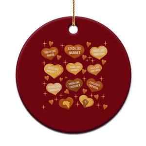 Black History Leaders Ceramic Ornament African American Teachers Pride TS12 1pc Red Print Your Wear