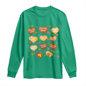 Black History Leaders Long Sleeve Shirt African American Teachers Pride TS12 Irish Green Print Your Wear
