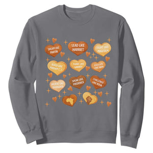 Black History Leaders Sweatshirt African American Teachers Pride TS12 Charcoal Print Your Wear