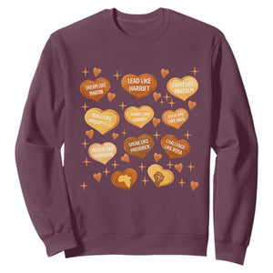 Black History Leaders Sweatshirt African American Teachers Pride TS12 Maroon Print Your Wear