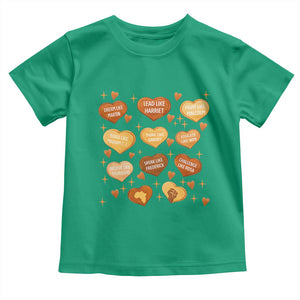 Black History Leaders Toddler T Shirt African American Teachers Pride TS12 Irish Green Print Your Wear