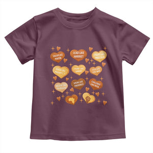 Black History Leaders Toddler T Shirt African American Teachers Pride TS12 Maroon Print Your Wear