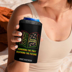Black History Leaders Book 4 in 1 Can Cooler Tumbler African American History For Teachers TS12 Print Your Wear