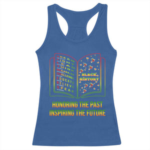Black History Leaders Book Racerback Tank Top African American History For Teachers TS12 Royal Blue Print Your Wear