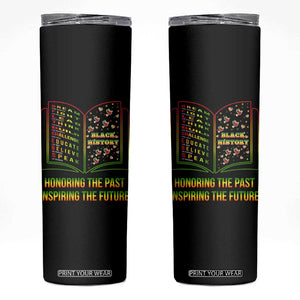 Black History Leaders Book Skinny Tumbler African American History For Teachers TS12 Black Print Your Wear