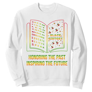 Black History Leaders Book Sweatshirt African American History For Teachers TS12 White Print Your Wear
