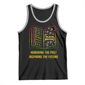 Black History Leaders Book Tank Top African American History For Teachers TS12 Black Athletic Heather Print Your Wear