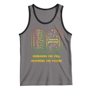 Black History Leaders Book Tank Top African American History For Teachers TS12 Deep Heather Black Print Your Wear