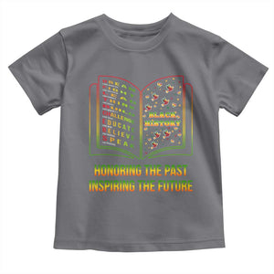 Black History Leaders Book Toddler T Shirt African American History For Teachers TS12 Charcoal Print Your Wear