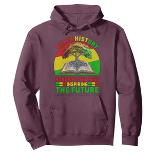 Black History Honoring The Past Inspiring The Future Hoodie African American Pride TS12 Maroon Print Your Wear