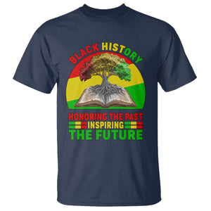 Black History Honoring The Past Inspiring The Future T Shirt African American Pride TS12 Navy Print Your Wear